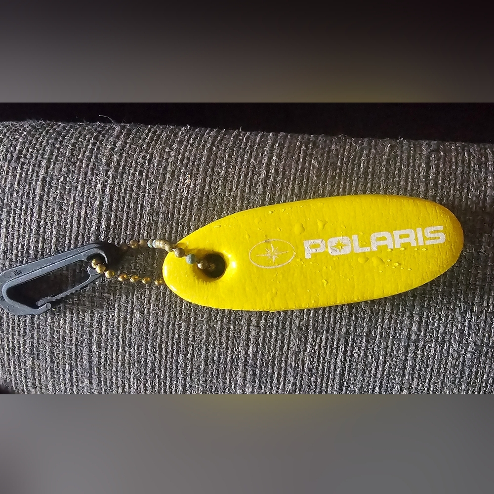 Yellow Polaris Floating Vinyl Keychain